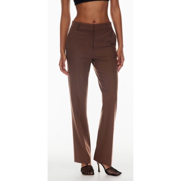Aritzia Pants - Aritzia Publish Trousers Pants Womens 8 Brown High Rise Bootcut Tailored Office